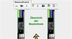 Desktop Screenshot of mustertextportal.de