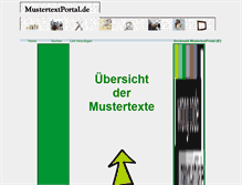 Tablet Screenshot of mustertextportal.de
